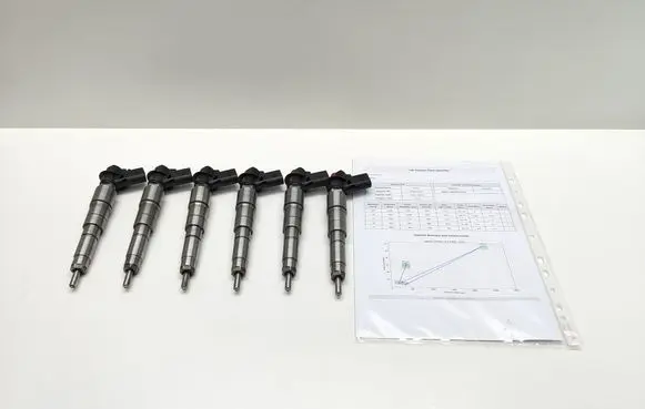 BMW 5 E60 E61 Fuel injectors set 7796042 779604204 0445115050