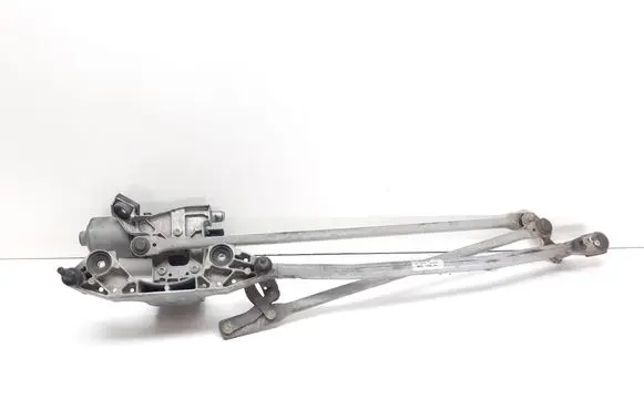 Front wiper linkage and motor