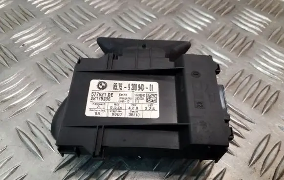 BMW 1 E81 E87 Alarm control unit/module 9200943 65759200943