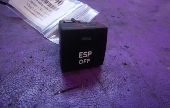 Citroen C4 I ESP (stability program) switch 96476624XT