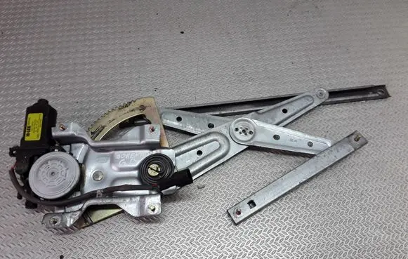 Rear door window regulator with motor