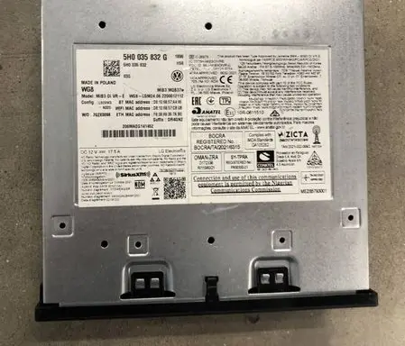 Volkswagen Golf VIII MMI control unit 5H0035832G