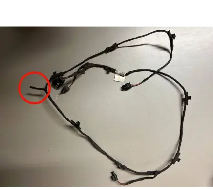 Volkswagen PASSAT B7 Parking sensor (PDC) wiring loom 3AF971104L WCC023122