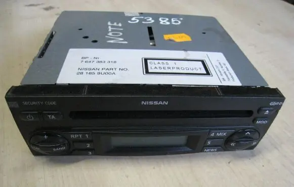 Nissan Note (E11) Radio/CD/DVD/GPS head unit 281859U00A 7647383318