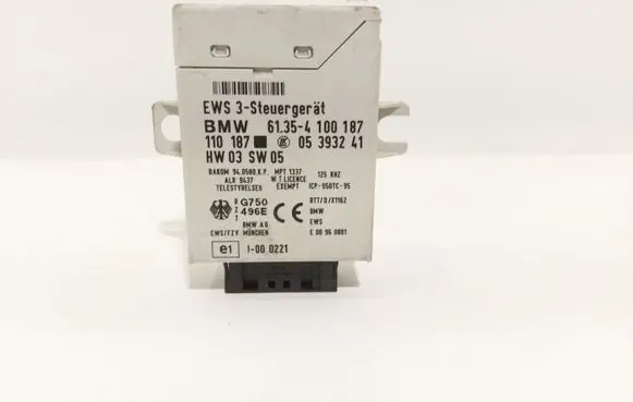 BMW 3 E46 Immobilizer control unit/module 61354100187 05393241 110187