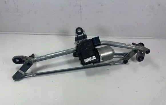 Front wiper linkage and motor