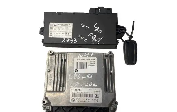 BMW 3 E90 E91 Engine ECU kit and lock set 7823420 0281014572 1039S29126