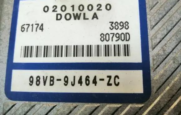 Ford Transit Engine control unit/module 98VB9J464ZC