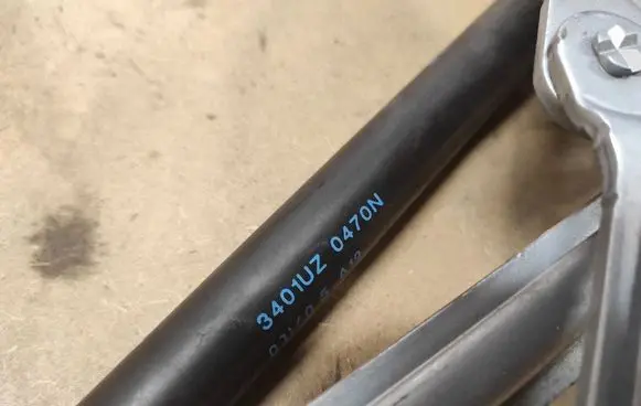 Peugeot 407 Rear window strut damper 3401UZ0470N