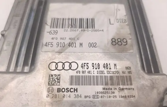 Audi A6 S6 C6 4F Engine control unit/module 4F5910401M 4F0907401C 0281014384