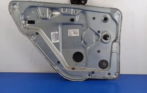 Rear door window regulator with motor