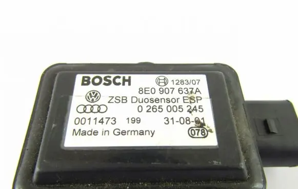 Volkswagen PASSAT B5.5 ESP acceleration yaw rate sensor 8E0907637A 0265005245