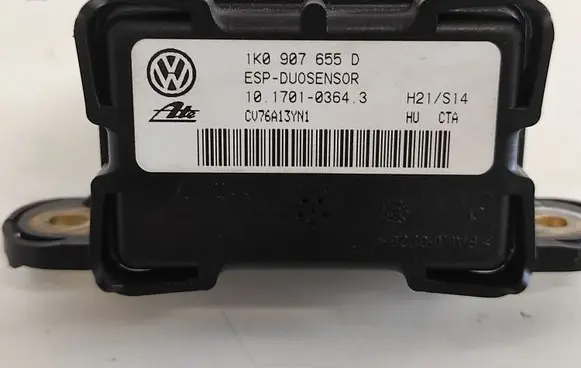 Volkswagen Golf V ESP acceleration yaw rate sensor 1K0907655D 10170103643