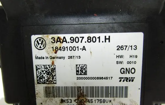 Volkswagen PASSAT CC Other control units/modules 3AA907801H