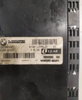 BMW 5 E60 E61 Central body control module 9145021 0386480