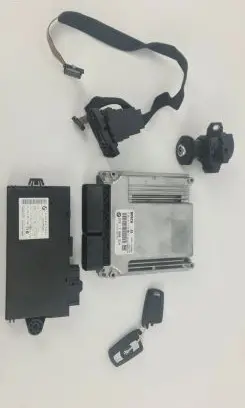 BMW 3 E90 E91 Engine ECU kit and lock set 9147195 7808314 6954719