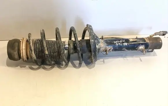 Front shock absorber with coil spring