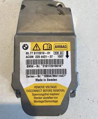 BMW 5 E60 E61 Airbag control unit/module 9172019 917201901 77917201901