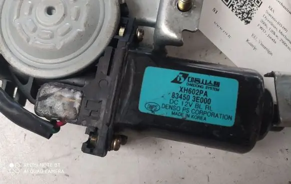 KIA Sorento Rear door window regulator with motor XH602PA 834503E000