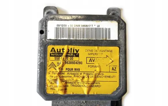 Citroen Berlingo Airbag control unit/module 550897200