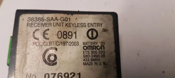Honda CR-V Immobilizer control unit/module 38385SAAG01 076921