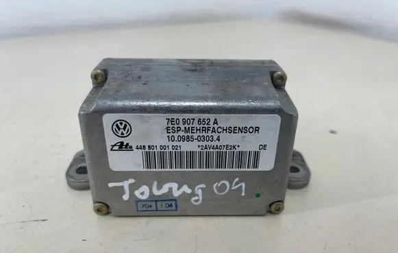 Volkswagen Touareg I ESP acceleration yaw rate sensor 7E0907652A