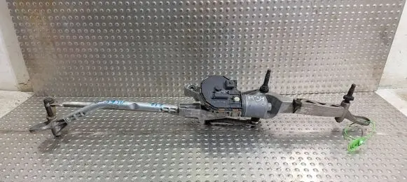 Front wiper linkage and motor