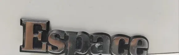 Renault Espace II Manufacturers badge/model letters 