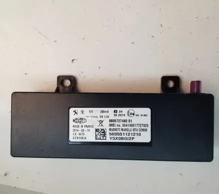 Peugeot 3008 I Antenna control unit 980572748001