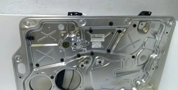 Volkswagen Phaeton Front window lifting mechanism without motor 3D4837756S 3D1837402L