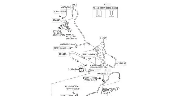 Toyota Avensis T250 Brake line pipe/hose 3148102190