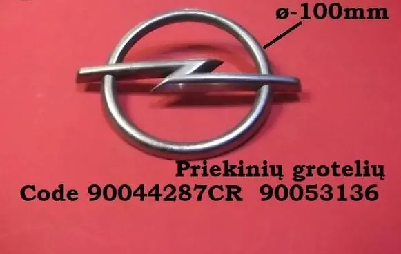 Opel Kadett E Other badges/marks 90044287CR 90053136