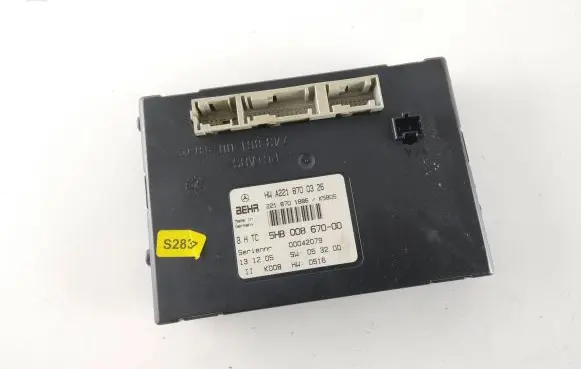 Mercedes-Benz S W221 Climate control unit A2218700326 2218701886 5HB00867000