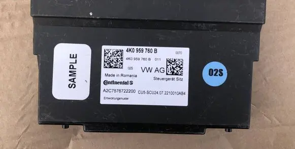 Audi A6 S6 C8 4K Seat control module 4K0959760B A2C7576722200