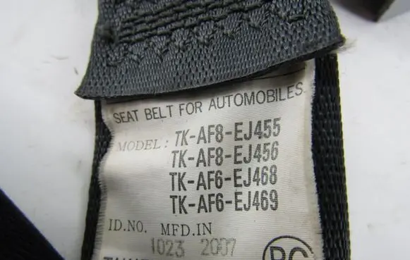 Honda Civic Front seatbelt TKAF8EJ455