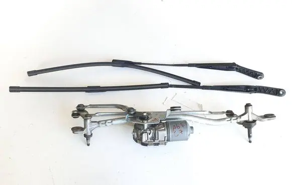 Front wiper linkage and motor