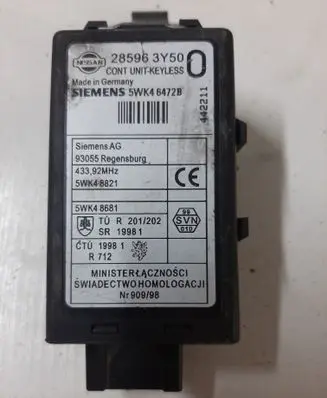 Nissan X-Trail T30 Door central lock control unit/module 285963Y50 5WK46472B