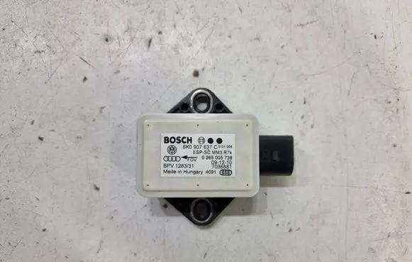 Audi A4 S4 B8 8K ESP acceleration yaw rate sensor 8K0907637C