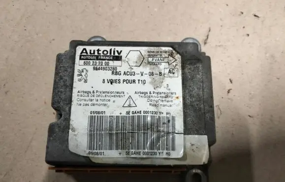 Peugeot 206 Airbag control unit/module 600237000