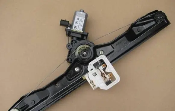 Front door window regulator with motor