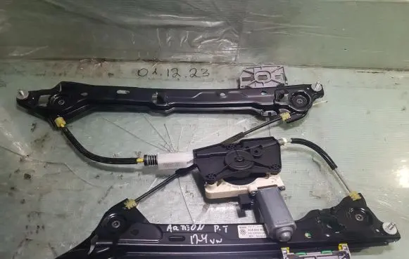 Volkswagen Arteon Front door window regulator with motor 3G8839462A
