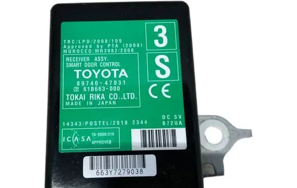 Toyota Prius (XW30) Door control unit/module 8974047031 61B663000 663Y7279038E