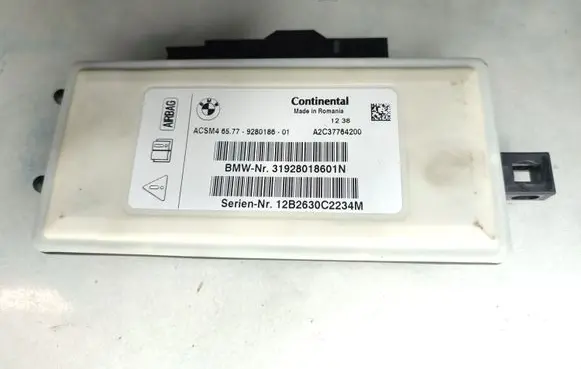 BMW 5 F10 F11 Airbag control unit/module 9280186 31928018601N A2C37764200