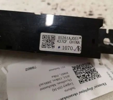 Subaru Legacy Screen/display/small screen 85261AJ051 437CF