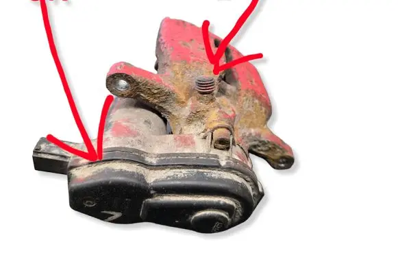 Audi A5 Sportback 8TA Rear brake caliper 32335478