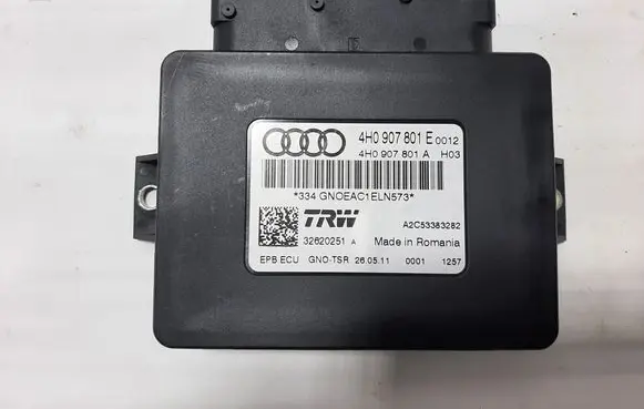 Audi A6 S6 C7 4G Rear brake EMF control unit/module 4H0907801A 4H0907801E