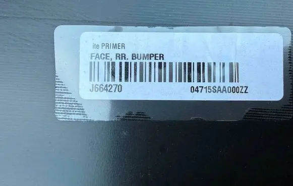 Honda Jazz Rear bumper 04715-SAA-000ZZ