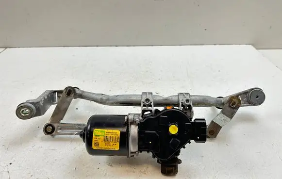 Front wiper linkage and motor