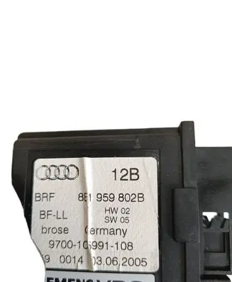 Audi A4 S4 B6 8E 8H Electric power window relay 