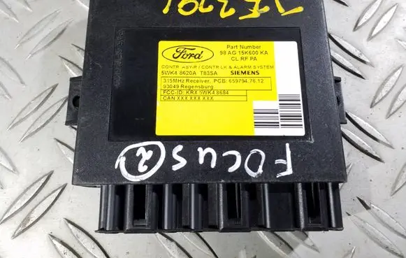Ford Focus Door central lock control unit/module 98AG15K600KA 5WK48620A T83SA